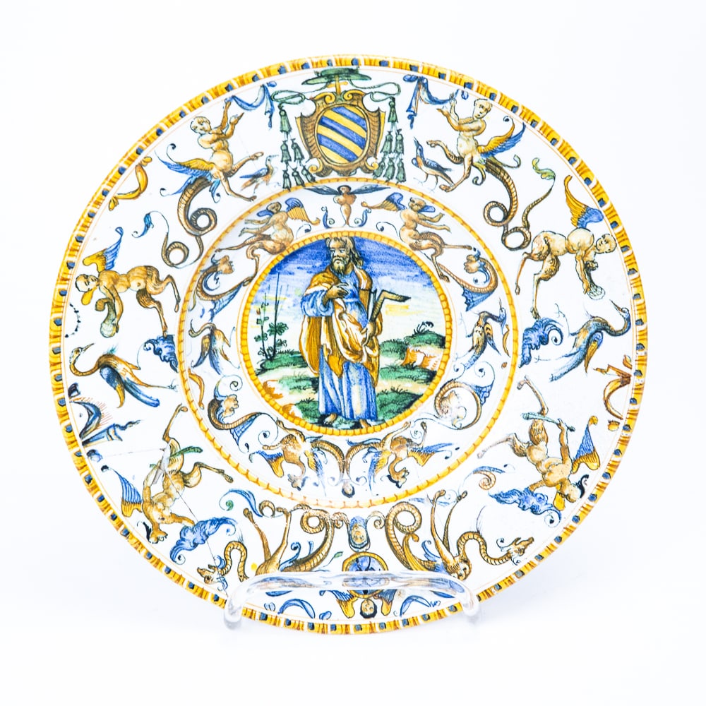 Antique Maiolica Shallow Bowl (1 of 15)