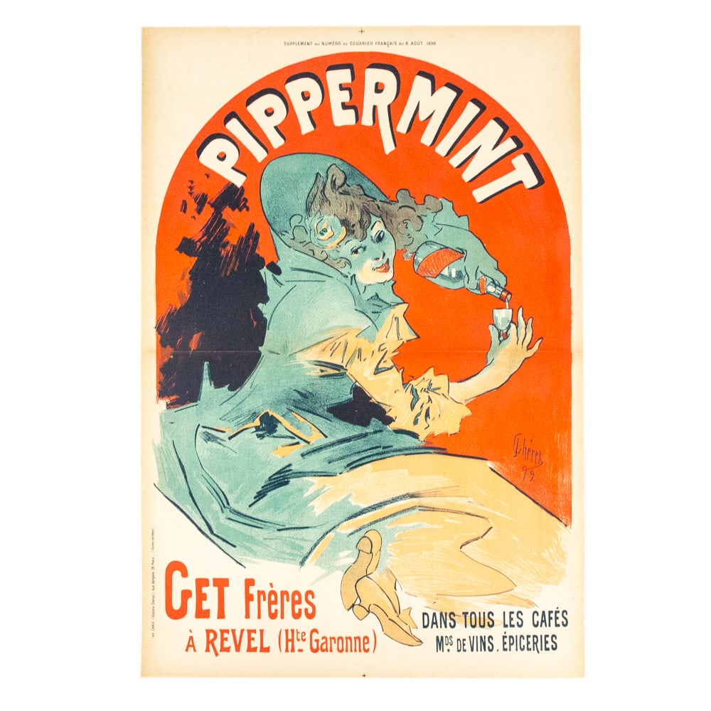 Jules Cheret "Peppermint" Advertising Poster (1 of 13)