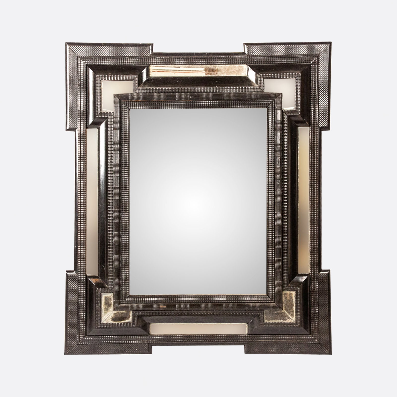 Black Lacquered Dutch Baroque Mirror (1 of 12)