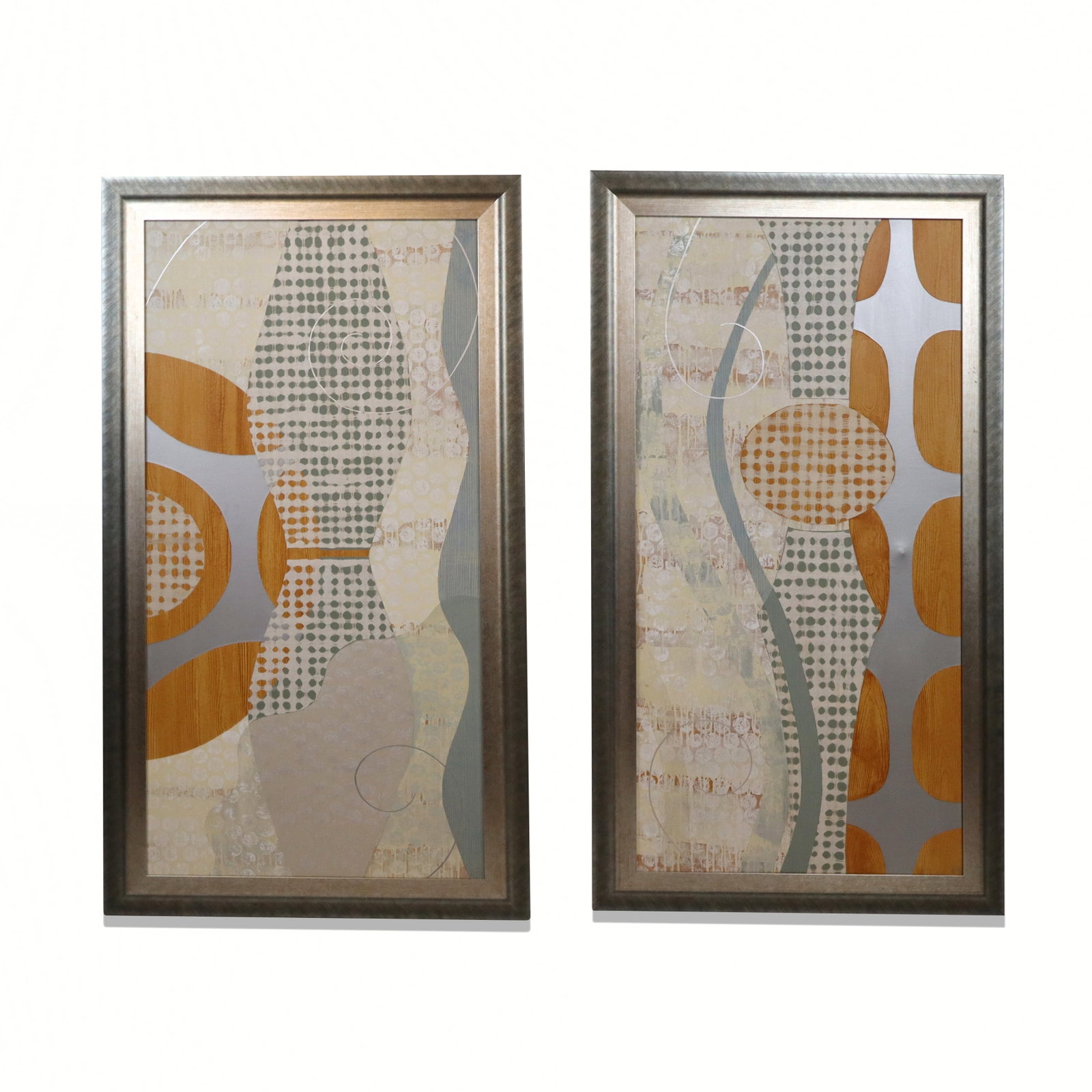 Mary CALKINS Two Abstract Mixed Media Works (1 of 16)