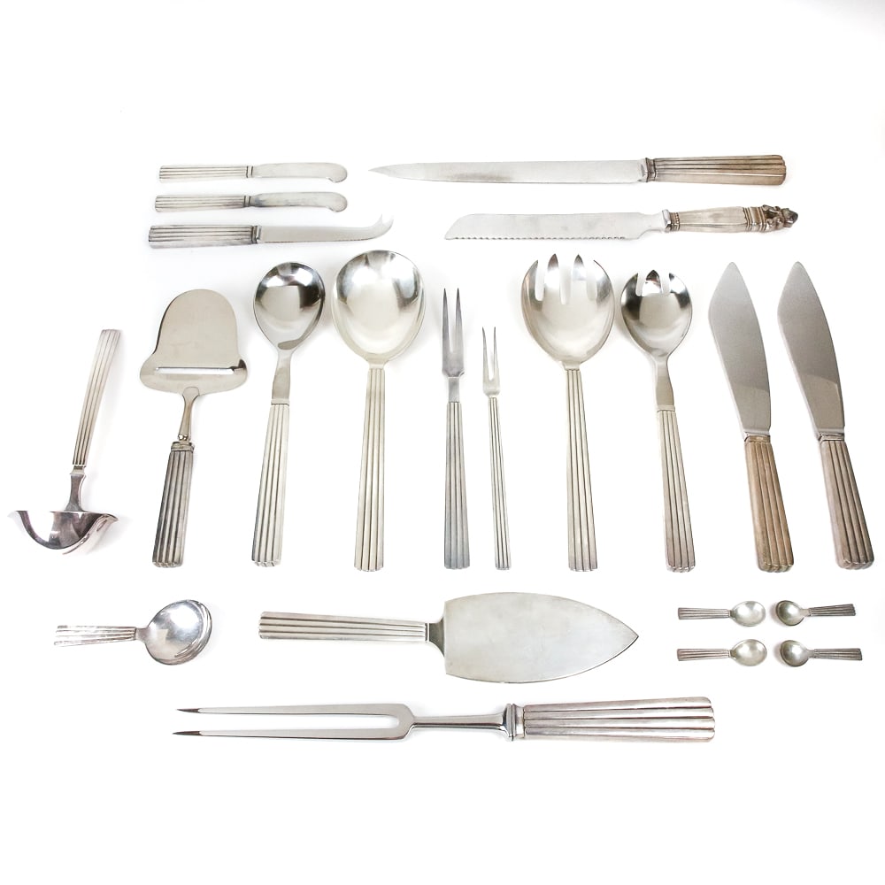 Georg Jensen "Bernadotte" Sterling Silver Serving (1 of 20)