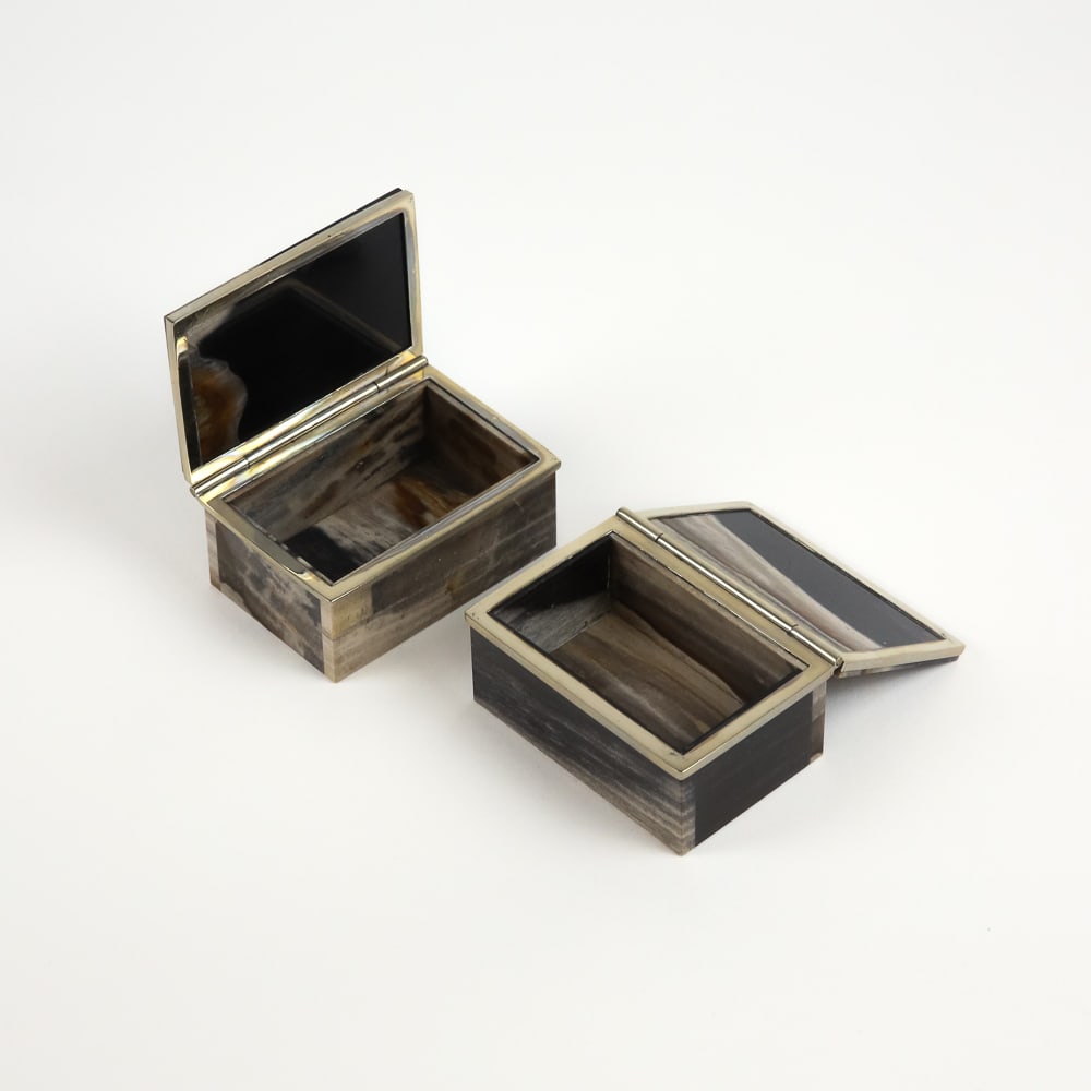 Five Assorted Stone Trinket Boxes - 13