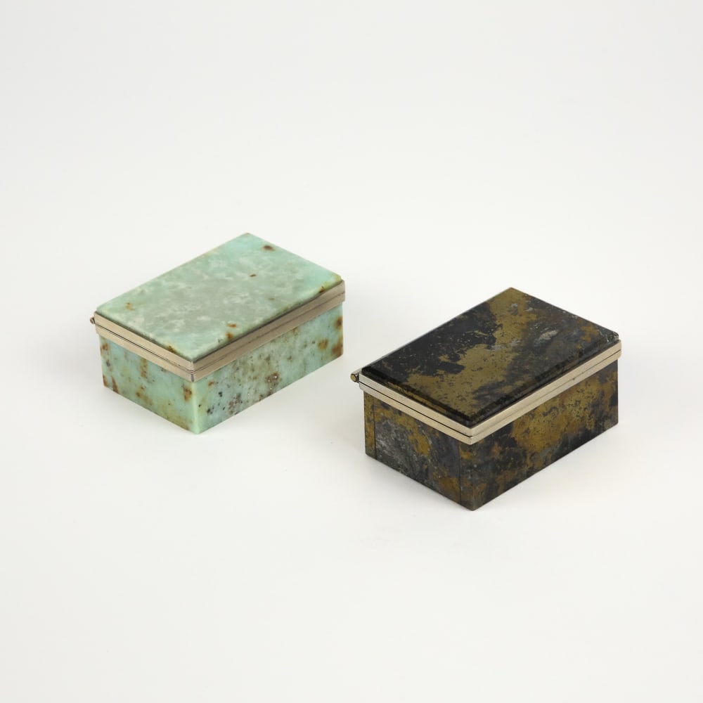 Five Assorted Stone Trinket Boxes - 14
