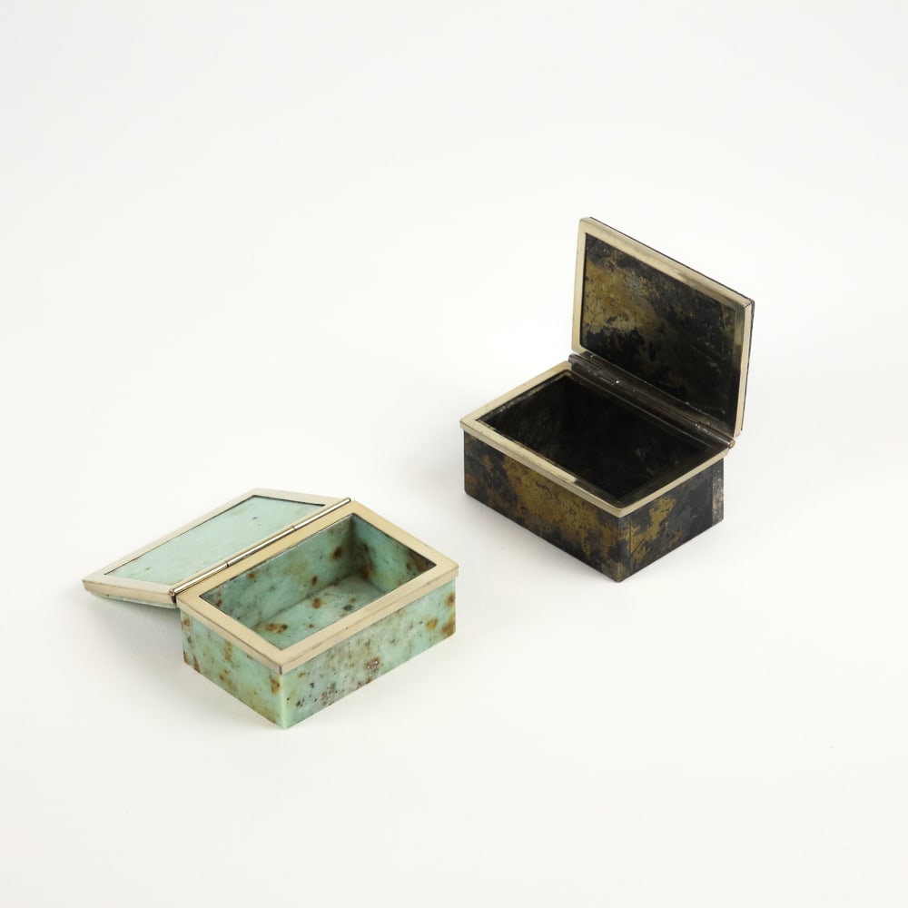 Five Assorted Stone Trinket Boxes - 15