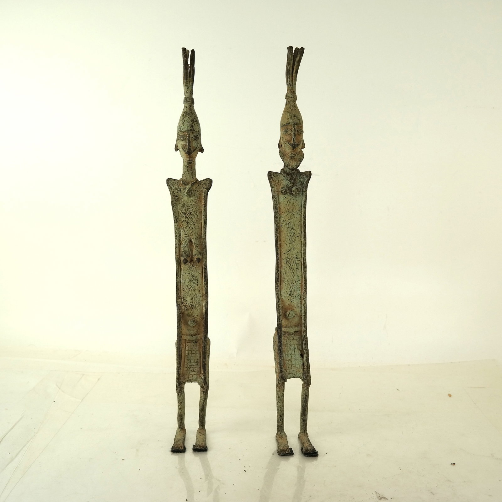 Pair African Metal Figures (1 of 6)