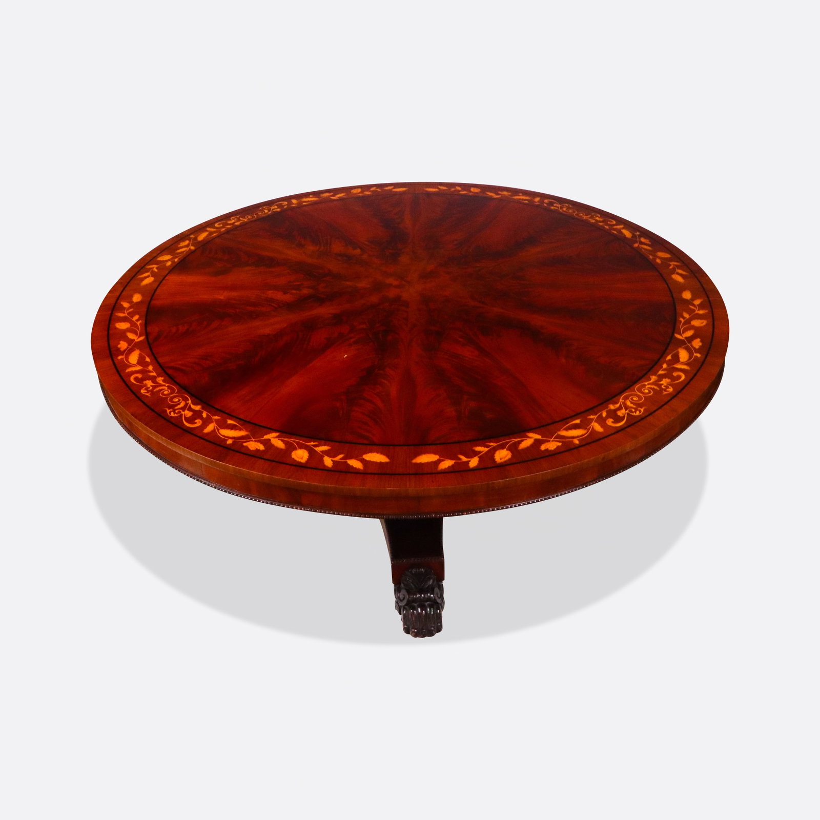 Regency Marquetry Inlaid Center Table (1 of 17)