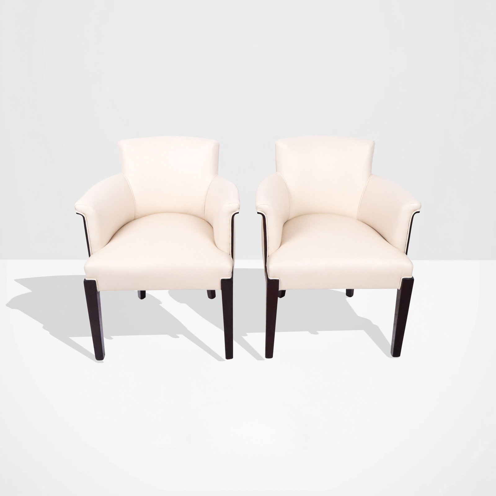 Pair of Art Deco Upholstered Open Armchairs (1 of 10)