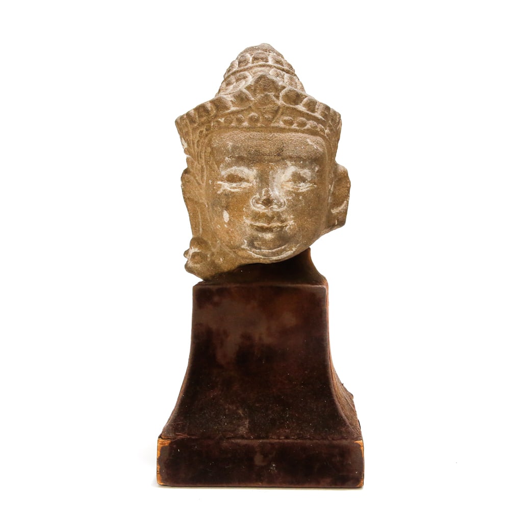 Khmer Red Sandstone Head of Buddha (1 of 20)