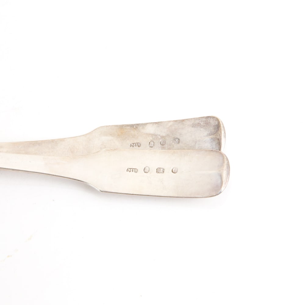 Silver Serving Spoons, Two - 7