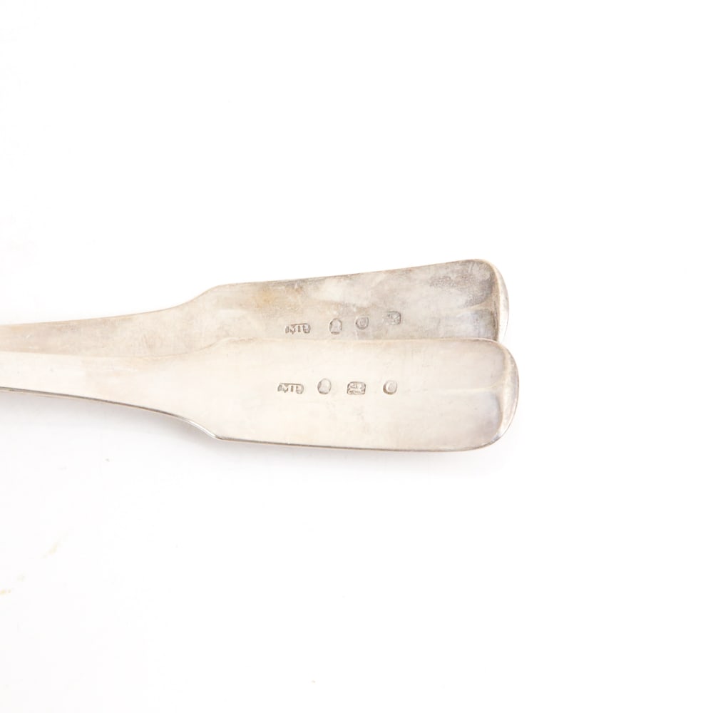 Silver Serving Spoons, Two - 8
