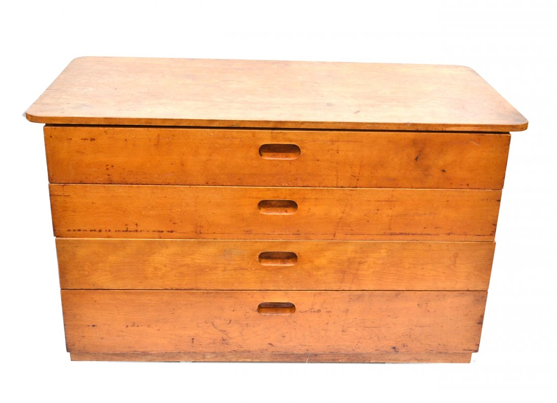 Marcel Breuer Chest: Made for Rhodes at Bryn Mawr. Circa 1938.