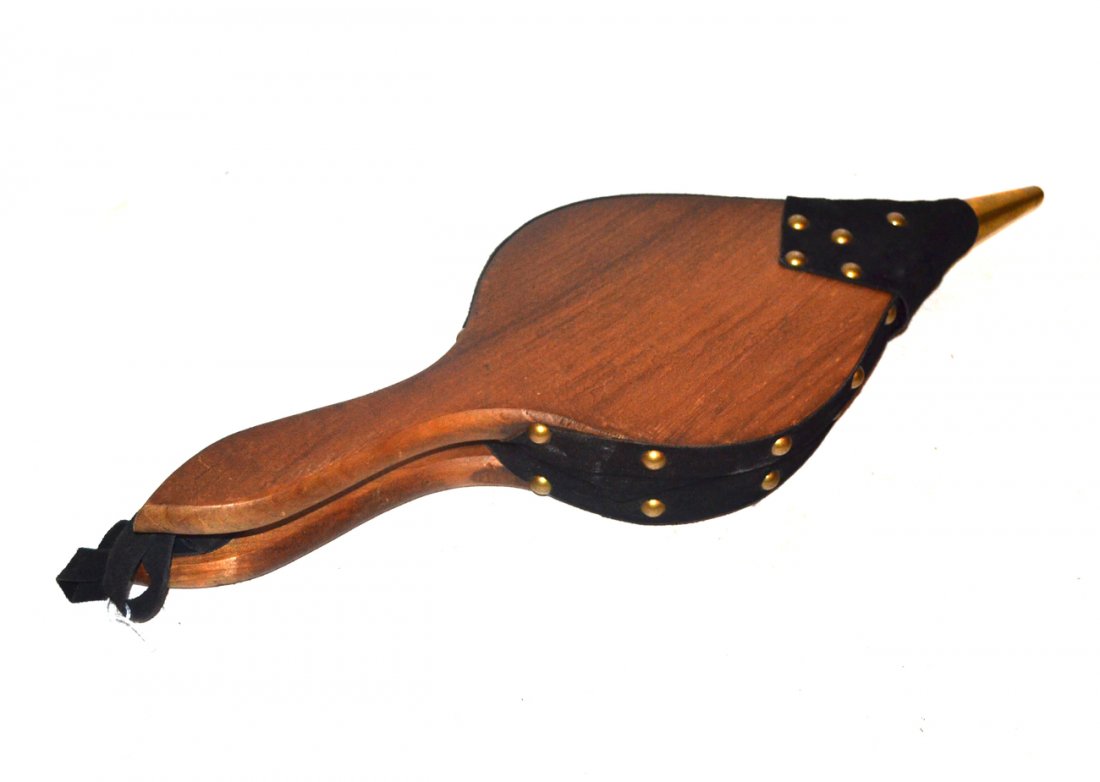 Bellows: Fireplace bellows.