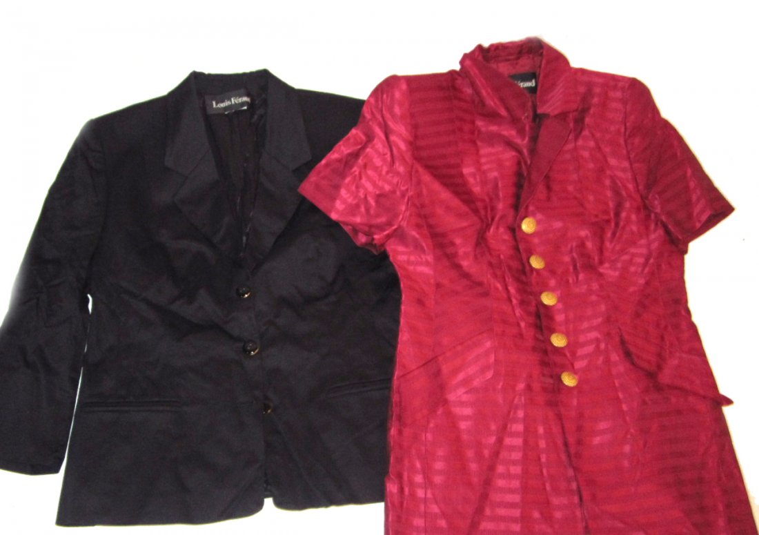 Group Vintage Designer Clothing: Women's clothing. Comprising designers: Oleg Cassini, Chanel, Oscar de la Renta, Bill Blass, Armani, Bob Mackie, and others. Over one dozen ensembles. Conditions vary, sold as is.