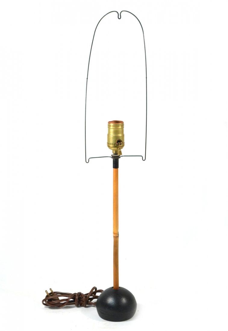 Isamu Noguchi - Vintage Lamp Base: Bambo with iron base.