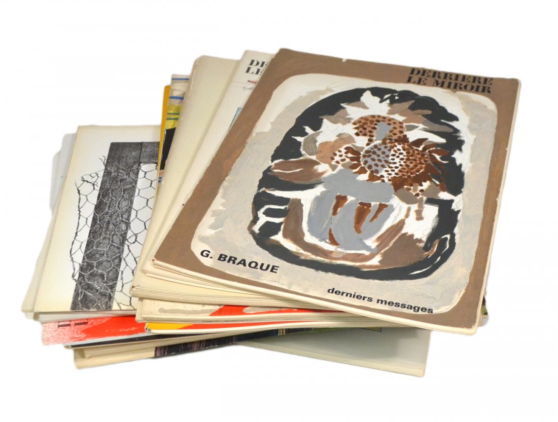 24 Issues "Derriere le Miroir": Includes Calder, Georges Braque, Miro, Bram van Velde, Pol Bury, Tapies Garache, Bazaine, Riopelle, Chillida, Rebeyrolle, Adami, Ubac, Tal-Coat, Steinberg, and others.