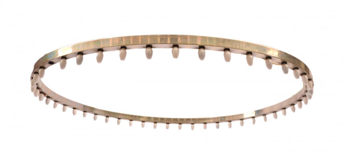 Aluminum Round Ceiling Fixture: Round modern fixture. [48" Dia].