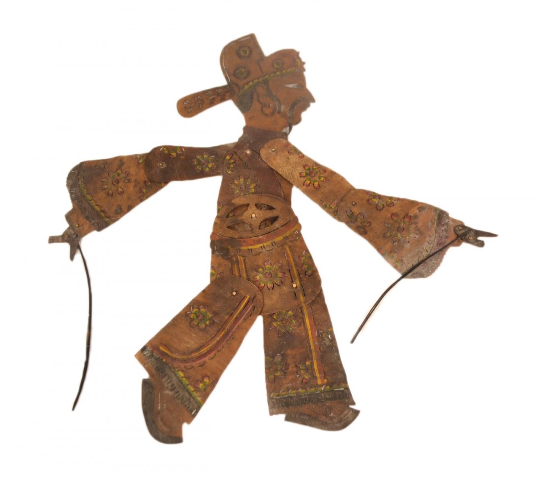 Southeast Asian Puppet: Fair condition. [21" H].