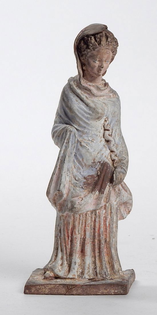 Ancient Earthenware Woman: With original finish. [6"]. Included with light box.