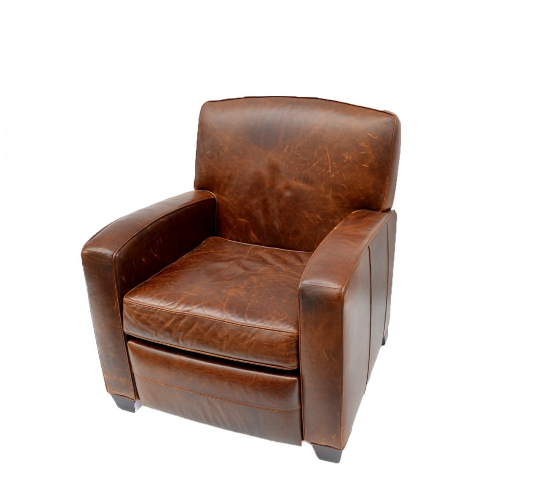 Mitchell Gold Leather Club Chair