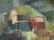 Vintage Oil on Canvas, Cubist Landscape - 2