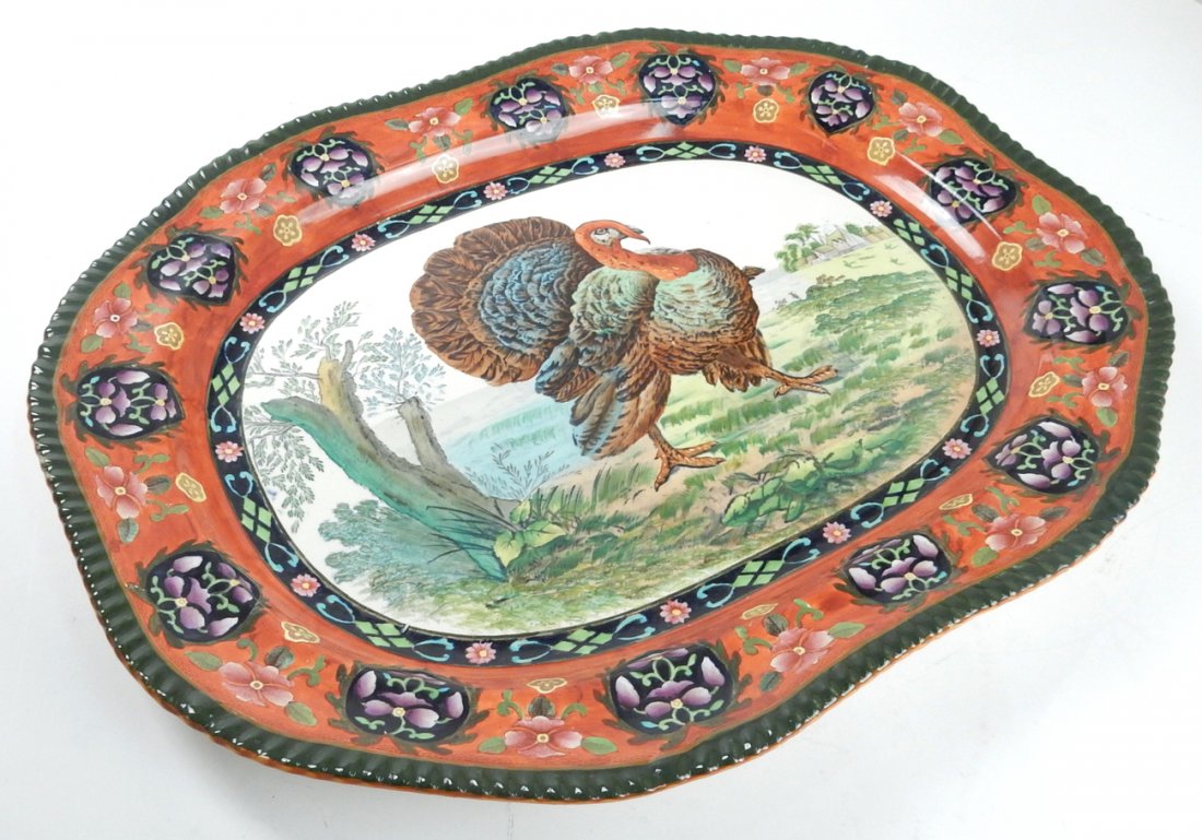 Copeland Spode Turkey Platter: Copeland Spode turkey platter [23" L].