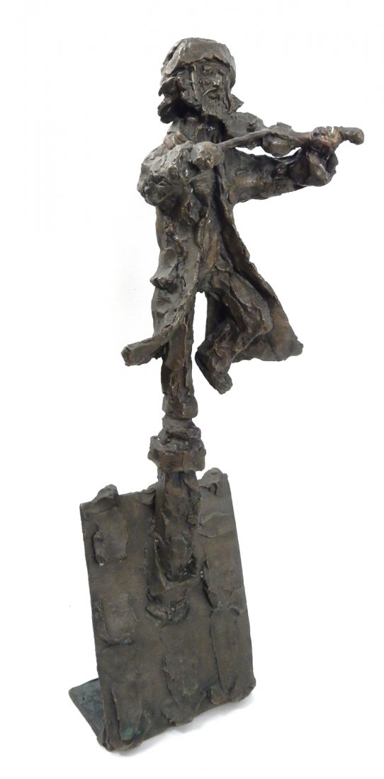 Frank Meisler B 1929 Hasidic Fiddler Art Sculpture By Hill Auction Gallery 1329477 Bidsquare