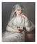 Antique Porcelain Plaque "Vestal Virgin"