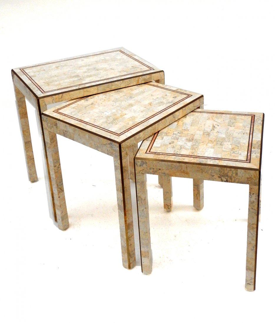 Attr. to Maitland-Smith Marble Tables (1 of 7)
