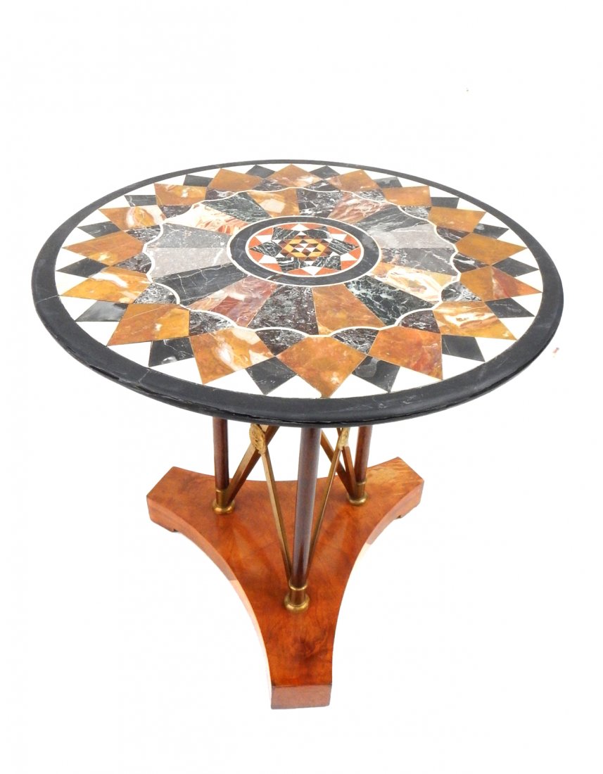 Pietra Dura Marble Top Specimen Table (1 of 10)