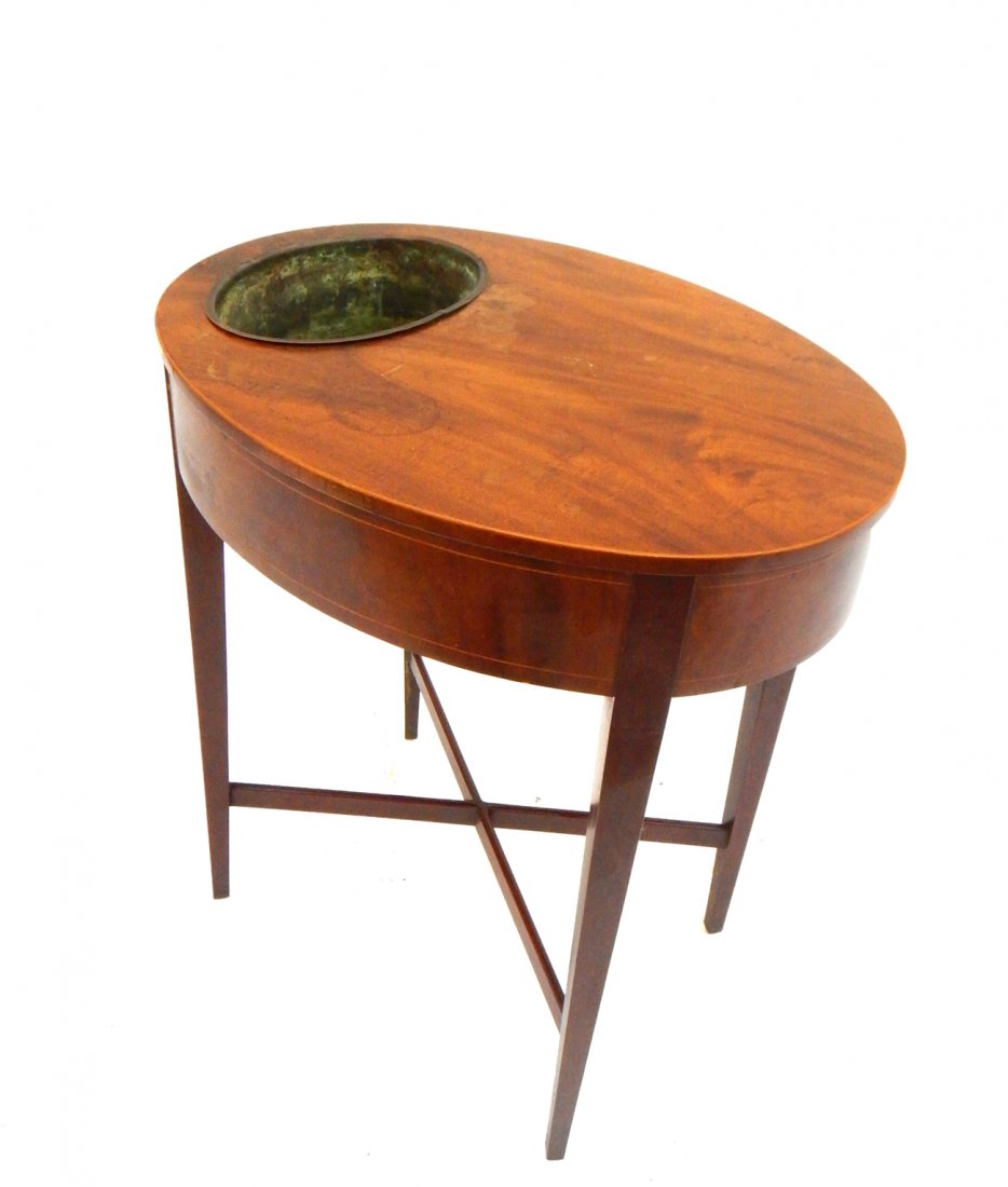 Vintage American Mahogany Planter Table (1 of 10)