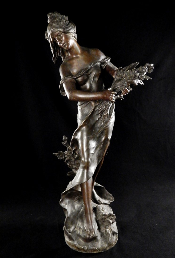 Classical Metal Sculpture of a Woman (1 of 10)