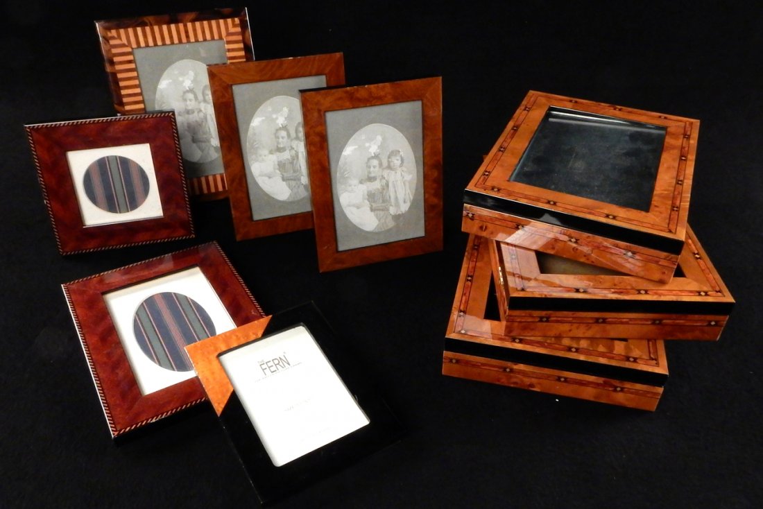 9 Wood Marquetry Frames (1 of 3)