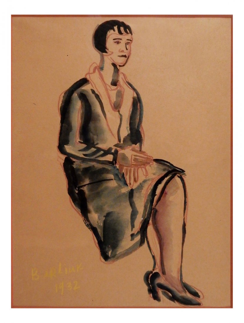 David Burliuk - Seated Female (1 of 4)