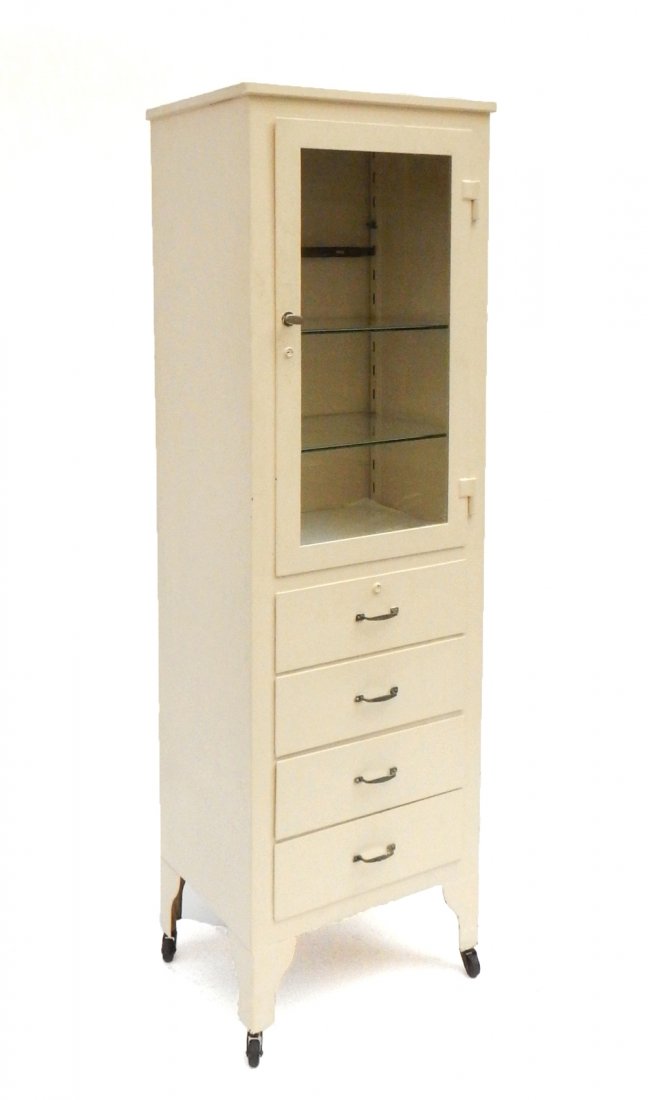 Creme Metal Industrial Cabinet (1 of 8)