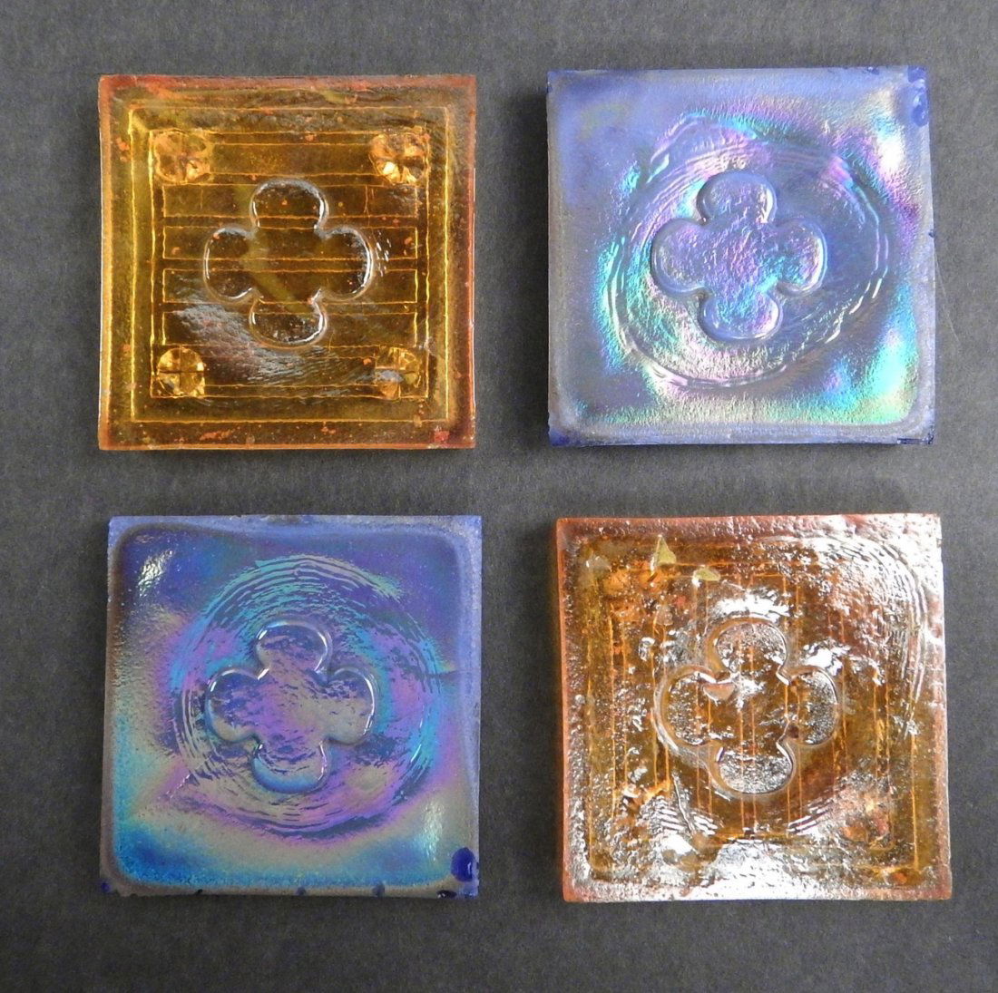 4 Tiffany Glass Tiles (1 of 7)