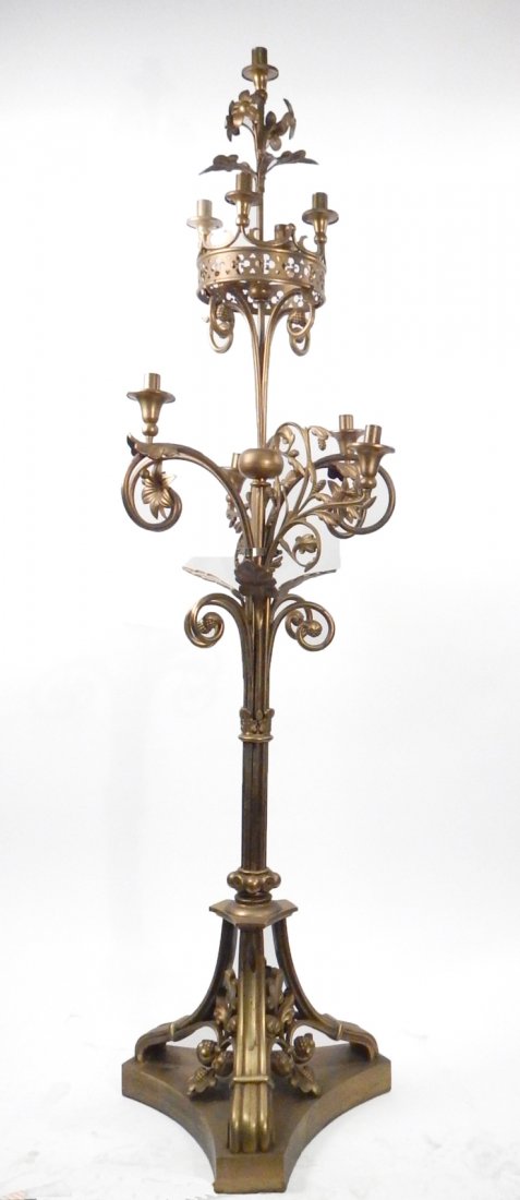 Palatial Gilt Bronze Torchiere (1 of 7)