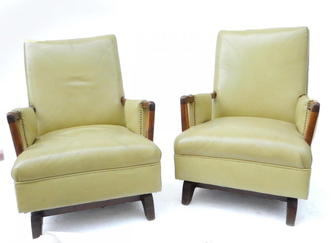 Pair 20th C. Platform Rocking Chairs (1 of 9)