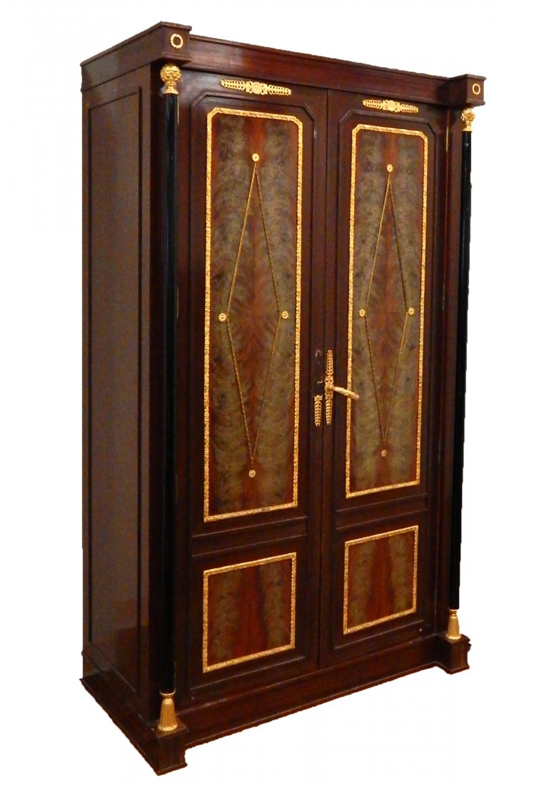 Empire Style Mahogany Armoire (1 of 9)