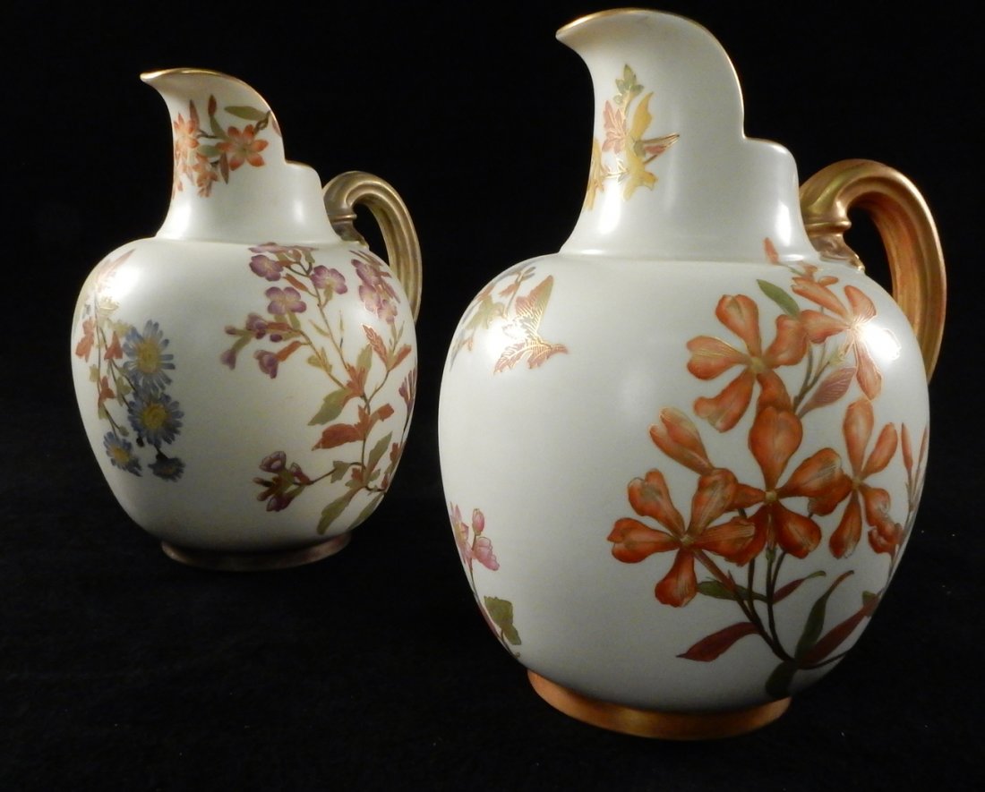 Pair of Royal Worcester Pitchers (1 of 9)