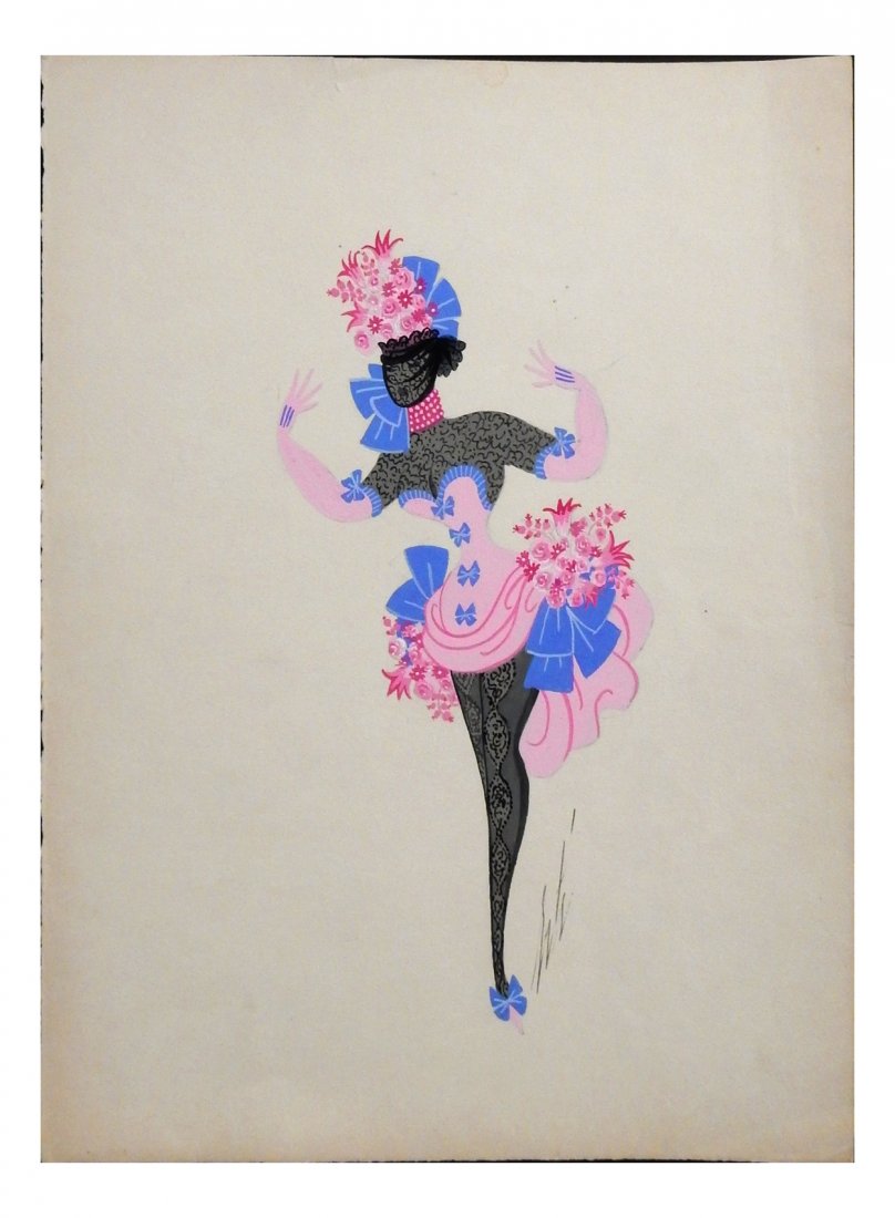 Erté (Romain de Tirtoff), "Les Fleurés" (1 of 3)