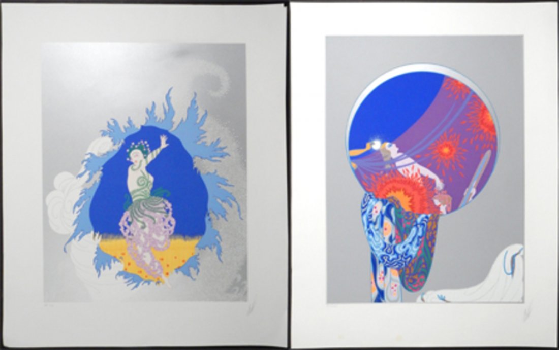 Erté (Romain de Tirtoff), 2 Serigraphs (1 of 10)