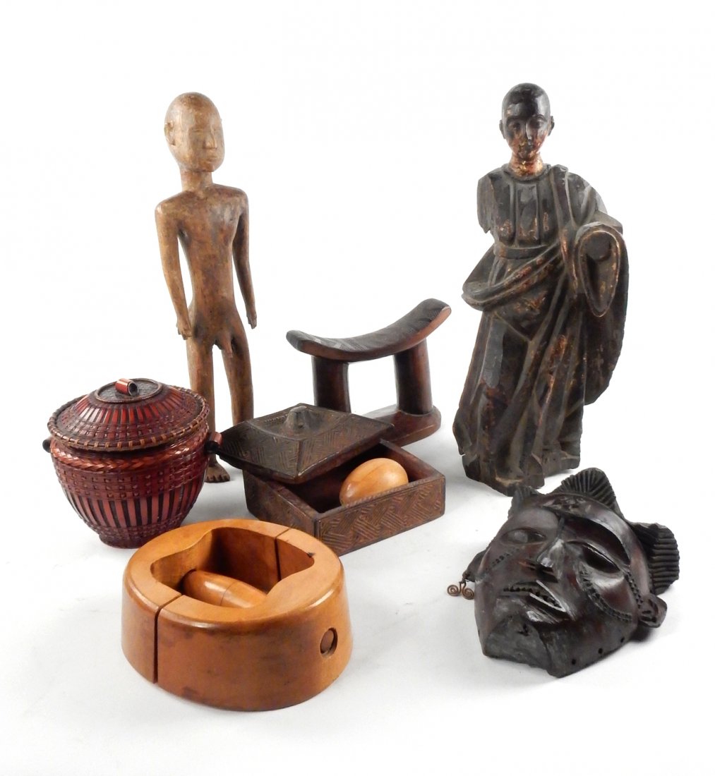 Group of Carved Wood Objects (1 of 5)