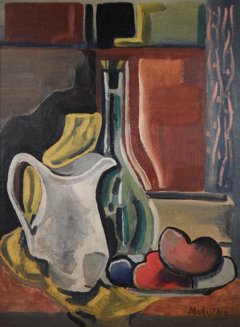 Jan Matulka, Oil on Canvas - Still Life (1 of 5)