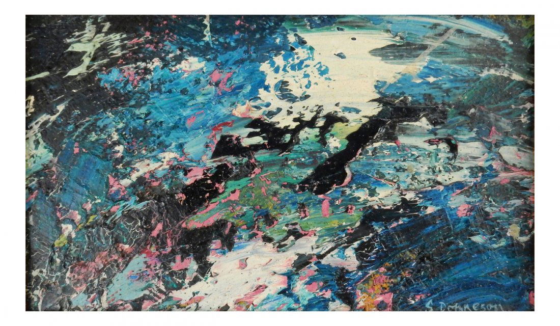 Seena Donneson, Abstract Oil Painting (1 of 5)