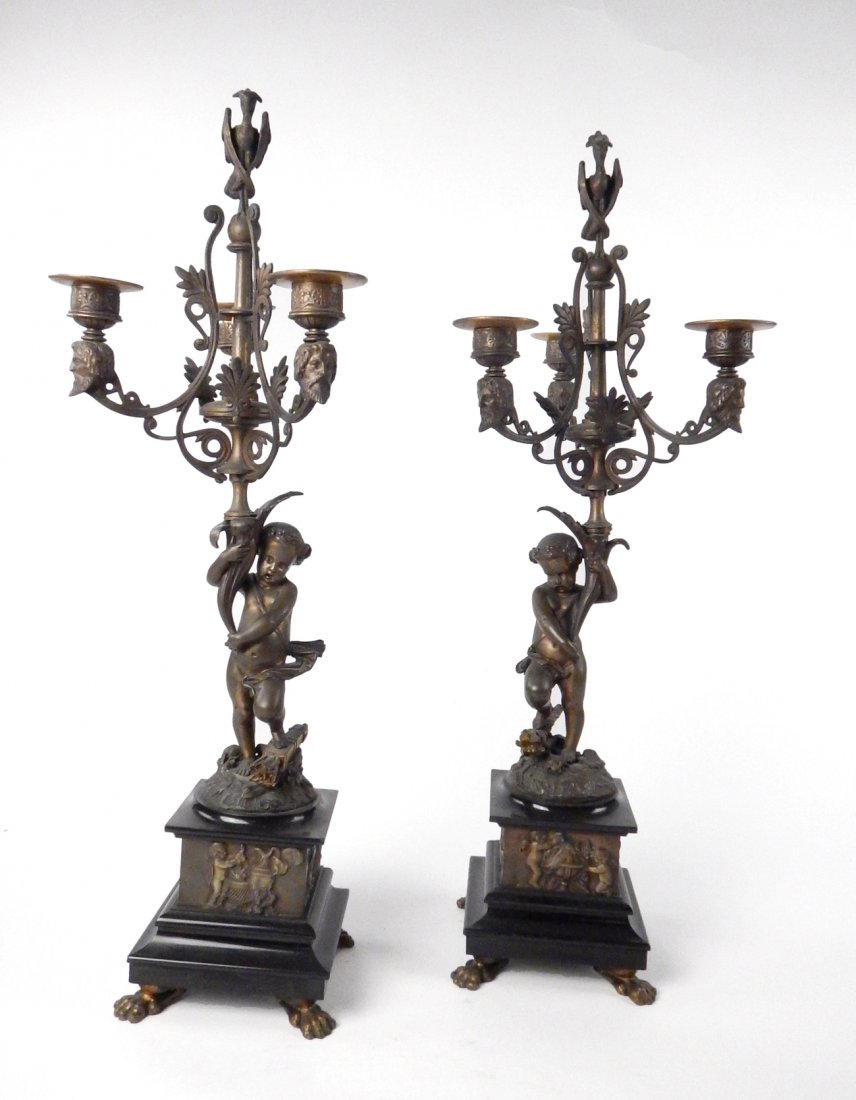 Pair of Cherub Candelabra (1 of 10)