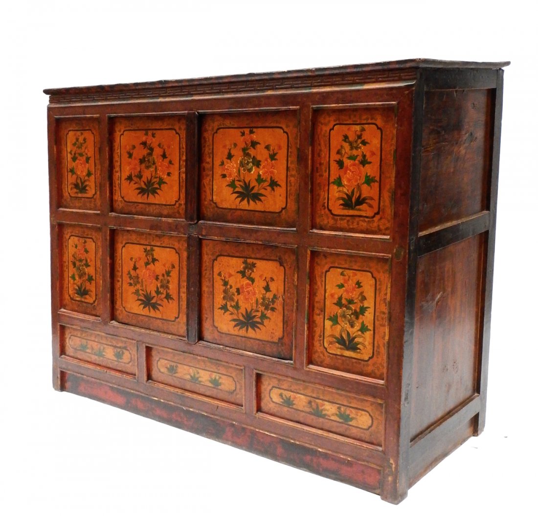 Tibetan Painted Decorated Chest (1 of 7)