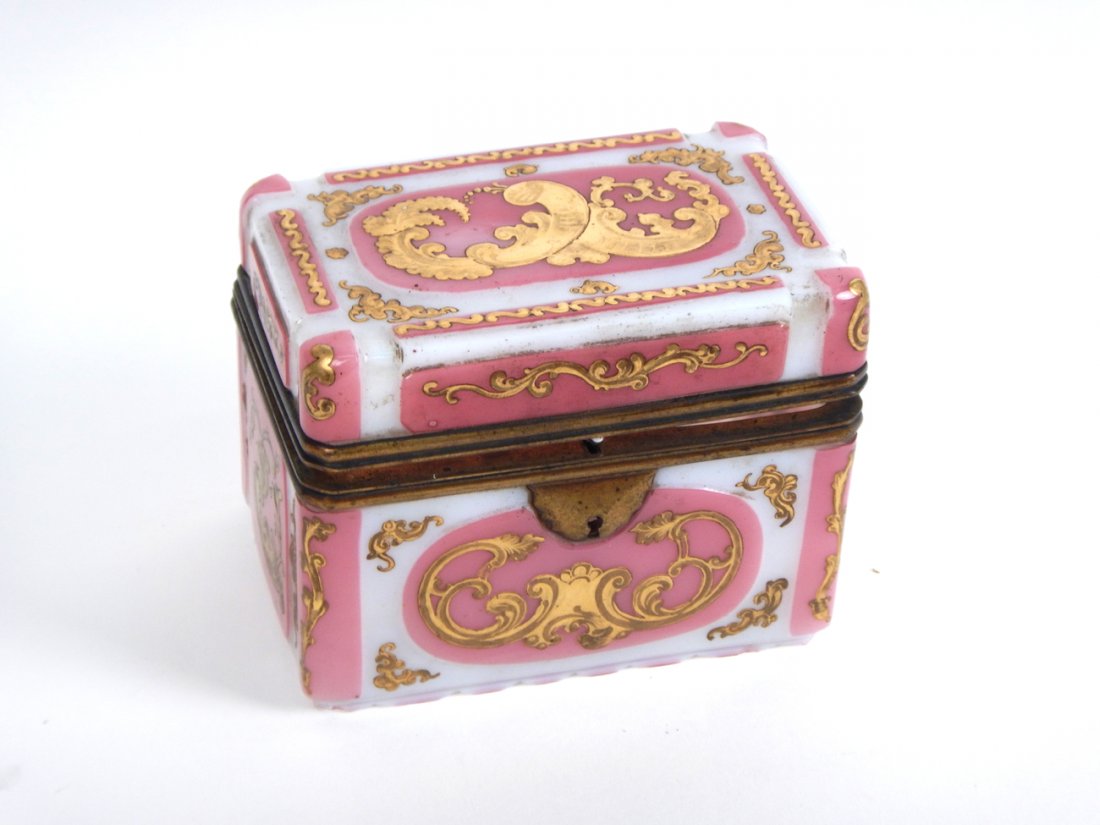 French Glass & Bronze Dresser Box (1 of 5)