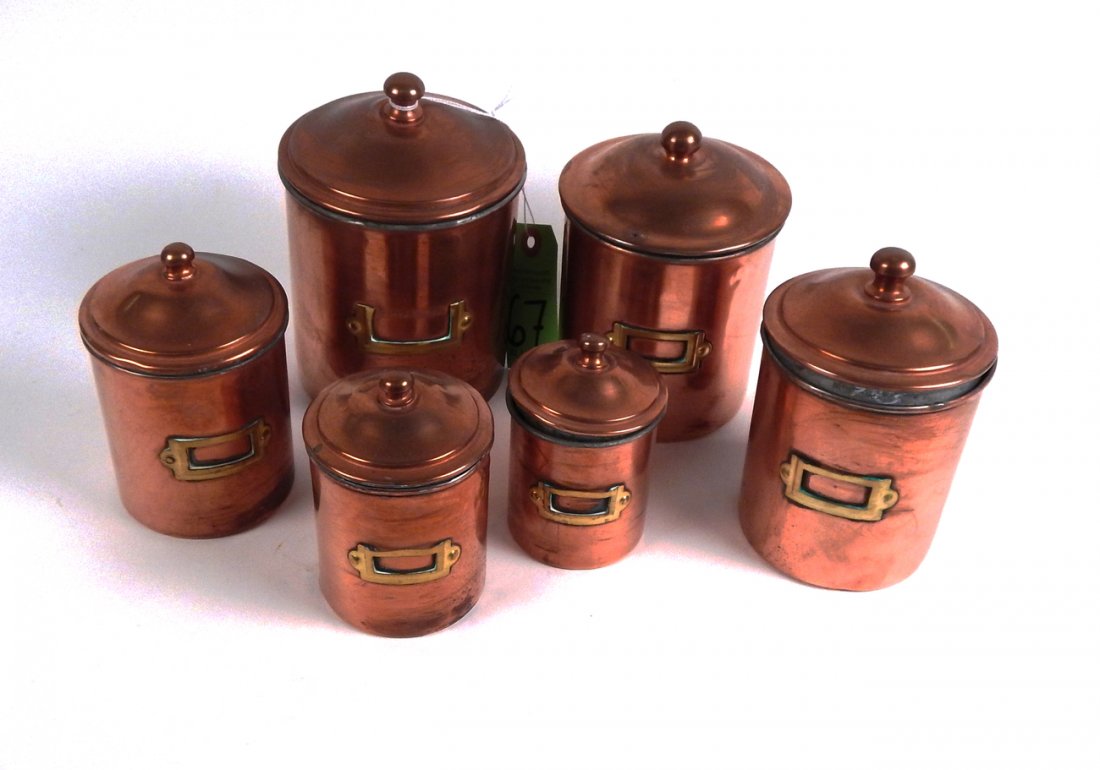 6 Copper Canister Set (1 of 6)