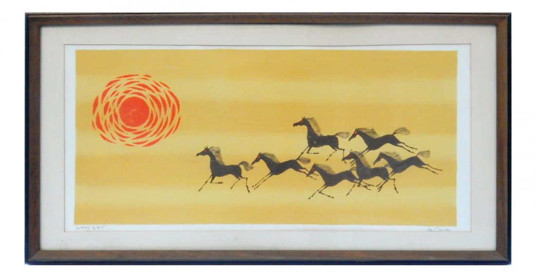De Carlo, Galloping Horses - Lithograph (1 of 8)