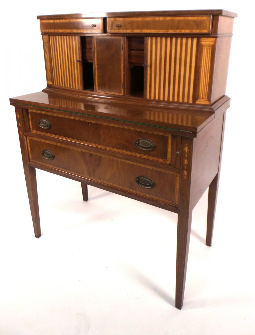 Mahogany Tambour Desk (1 of 10)